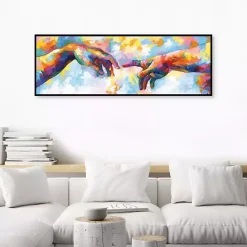 Outlet Kirklands Home A Creation of Adam Framed Canvas Art Print Multi
