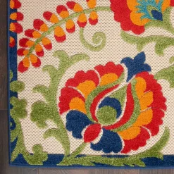 Outlet Kirklands Home Abstract Floral Outdoor Area Rug, 7x10 Multi