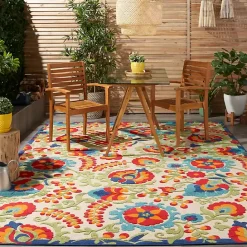 Outlet Kirklands Home Abstract Floral Outdoor Area Rug, 7x10 Multi