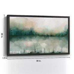 Discount Kirklands Home Abstract Foggy Marsh Framed Wall Art