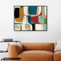 Online Kirklands Home Abstract Fold Framed Canvas Art Print Multi