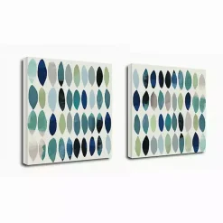 Outlet Kirklands Home Abstract Leaf Giclee Canvas Art Prints, Set of 2
