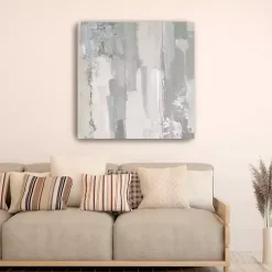 Online Kirklands Home Abstract Meadow Large Canvas Art Print Gray