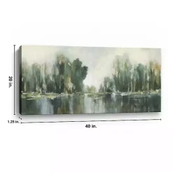 Clearance Kirklands Home Abstract Treeline Canvas Art Print, 40x20 in. Blue