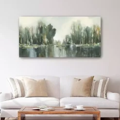 Outlet Kirklands Home Abstract Treeline Canvas Art Print, 60x30 in. Blue