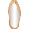 Online Kirklands Home Abstract Wavy Wood Wall Mirror