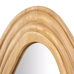 Online Kirklands Home Abstract Wavy Wood Wall Mirror