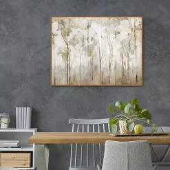 Kirklands Home Abstract Woodland Forest Framed Canvas Art Print