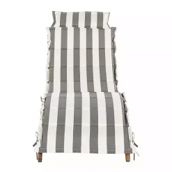 Discount Kirklands Home Acacia Wood 3-pc. Chaise Set with Striped Cushions