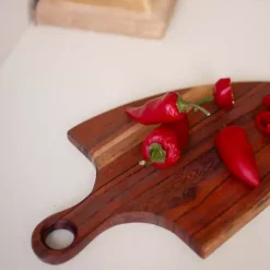 Sale Kirklands Home Acacia Wood 4-pc. Hanging Cutting Board Brown