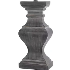 Online Kirklands Home Aged Black Candlestick Base Table Lamp, 33 in. Tan