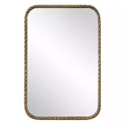 Clearance Kirklands Home Aged Bronze Hammered Metal Wall Mirror