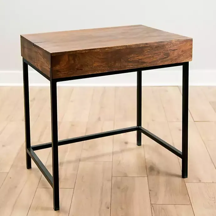 Kirklands Home Aiden Acacia Wood Writing Desk