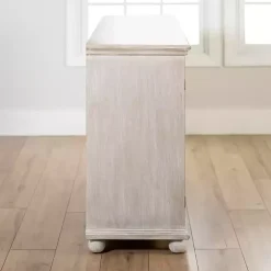 Online Kirklands Home Alana washed 4-Door Cabinet White