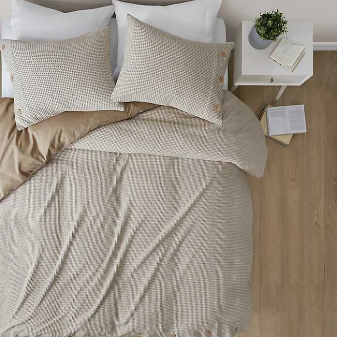 Online Kirklands Home Alaya 3-pc. California King Waffle Duvet Set Ivory