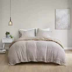 Outlet Kirklands Home Alaya 4-pc. California King Waffle Duvet Set Tan