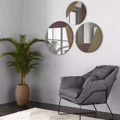 Discount Kirklands Home Alexander Round Metal Wall Mirrors, Set of 3