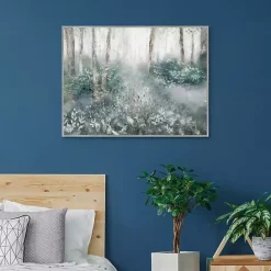 Best Kirklands Home Allyson's Trail Framed Canvas Art Print Blue