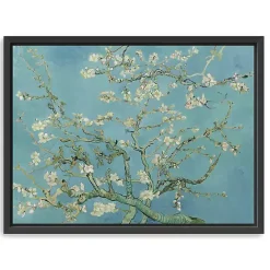 Clearance Kirklands Home Almond Blossom Framed Canvas Art Print, 42x32 in. Blue