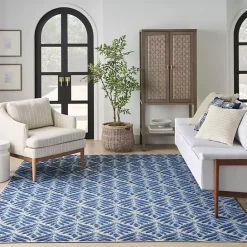 Hot Kirklands Home Aloha Botanical Indoor/Outdoor Rug, 3x5 Blue