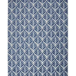 Best Kirklands Home Aloha Blue Botanical Indoor/Outdoor Area Rug, 9x12