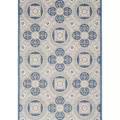 Outlet Kirklands Home Aloha Blue Medallion Indoor/Outdoor Area Rug, 3x5