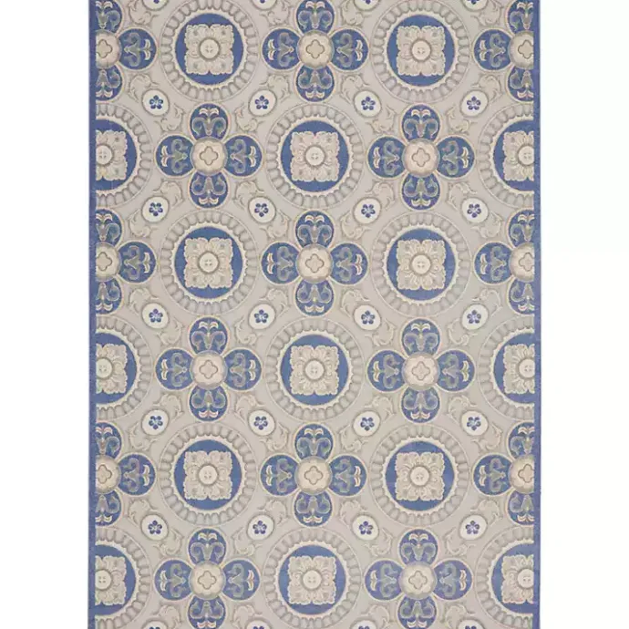 Hot Kirklands Home Aloha Blue Medallion Indoor/Outdoor Area Rug, 9x12