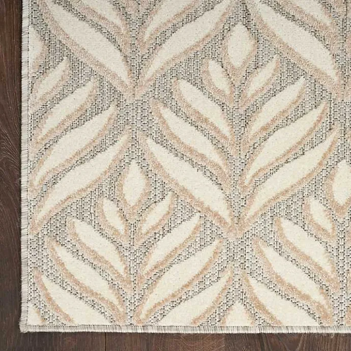 Online Kirklands Home Aloha Ivory Botanical Indoor/Outdoor Area Rug, 6x9