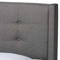 Outlet Kirklands Home Amala Button Tufted Queen Bed Frame Gray
