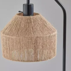 New Kirklands Home Amalfi Natural Rope Shade Table Lamp Blue