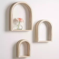 Sale Kirklands Home Amalie Beaded Arch Shelves, Set of 3