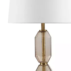 New Kirklands Home Amber Faceted Glass Table Lamp Brown