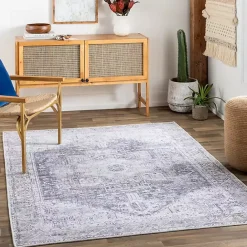 Online Kirklands Home Amelie Navy Blue Classic Washable Area Rug, 7x10