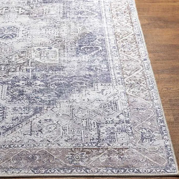 Online Kirklands Home Amelie Navy Blue Classic Washable Area Rug, 7x10