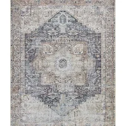 Hot Kirklands Home Amelie Navy Blue Classic Washable Area Rug, 8x12