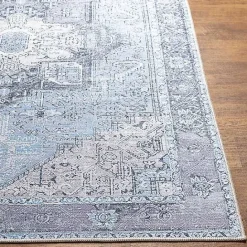 Outlet Kirklands Home Amelie Silver Classic Washable Area Rug, 6x9 Blue