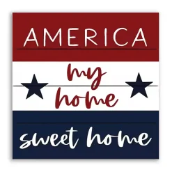 Best Kirklands Home America My Home Sweet Home Pallet Wood Wall Art