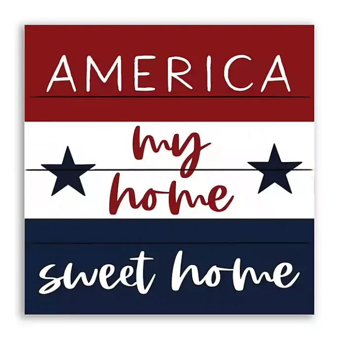 Best Kirklands Home America My Home Sweet Home Pallet Wood Wall Art