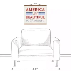 Clearance Kirklands Home America the Beautiful Personalized Hanging Canvas