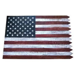 Hot Kirklands Home American Flag Picket Edge Wall Plaque