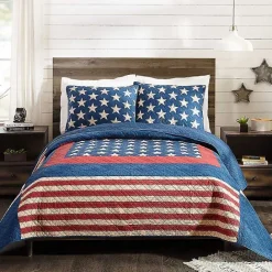 Sale Kirklands Home Americana Patch 3-pc. Full/Queen Quilt Set