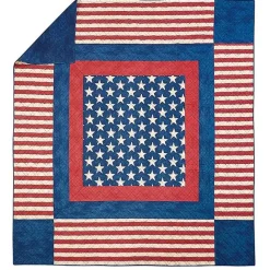 Sale Kirklands Home Americana Patch 3-pc. Full/Queen Quilt Set