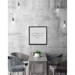 Online Kirklands Home And They Lived Happily Framed Art Print White
