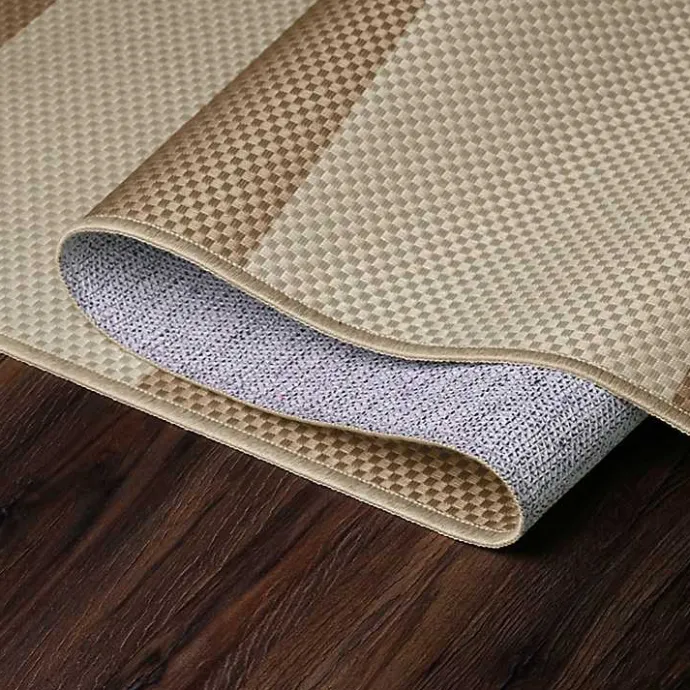 Sale Kirklands Home Anika Natural Striped Washable Area Rug, 5x7