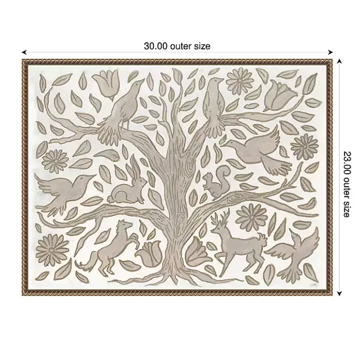 Hot Kirklands Home Animal Tree Canvas Art Print, 30x23 in.