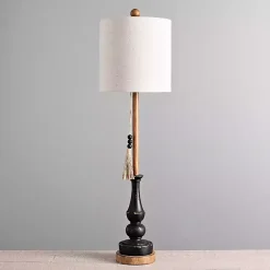 Online Kirklands Home Antique Black Allison Buffet Lamp Ivory