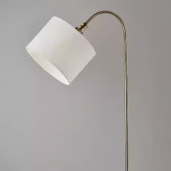 Sale Kirklands Home Antique Brass Arc Floor Lamp White