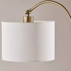 Sale Kirklands Home Antique Brass Arc Floor Lamp White