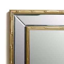 Kirklands Home Antique Brass Bamboo Wall Mirror