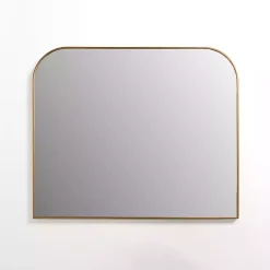 Kirklands Home Antique Brass Nouveau Wide Arch Wall Mirror